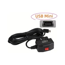 Xuweiwei Usb Mini Interface Obd2 Adaptör 35 Metre Usb C Obd2 Kablosu 24 Saat Kamera Şarj Aleti 12-24v 5v3a