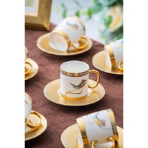 Acar Stork 6 Kişilik Kahve Fincanı Takımı - 90 Ml renkli