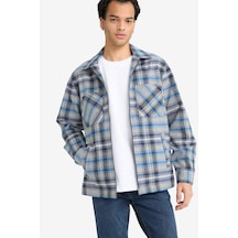 Defacto Regular Fıt Flanel Uzun Kollu Gömlek E9973ax25aunv175 Lacivert-nv175