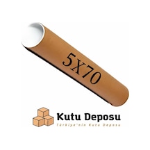 5x70 Cm Kapaklı Silindir Postüp Rulo Gönderi Kutusu 5 Adet