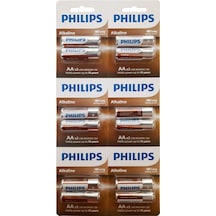Philips Lr6a12s/10 Alkaline Pil Aa 12li 6x2