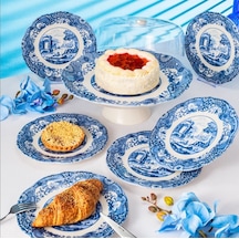 Fecra Vintage Blue 8 Parça Sunum Seti