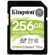 Kingston Sds2 256Gb Sdxc Canvas Select Plus 100R C10 Uhs-I U3 V30