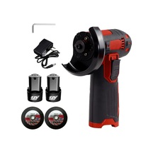 Lemestar Akülü 12v Avuç Taşlama Makinesi - 75mm Disk, 2x1300mah Pil & Şarj, Ergonomik Tas,kırmızı