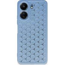 Xiaomi Redmi 13c Kılıf Petek Silikon Kapak Mavi