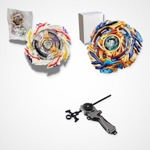 Beyblade Burst Set 2 Beyblade 1 Fırlatıcı - B-170-02 Superking Booster, B-79 Starter Drain