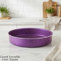 30 Cm Granit Yuvarlak Fırın Tepsisi - Violet Genel