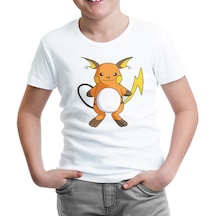 Pokemon - Raichu Beyaz Çocuk Tshirt