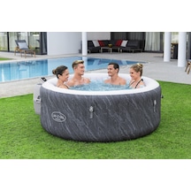Lay-z-spa 60175 Boracay Smart Signature Airjet Şişme Spa Havuzu, Mobil Uygulama Kontrollü, 2-4 Kişilik Gri