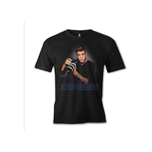 Justin Bieber - Paparazzi Siyah Erkek Tshirt