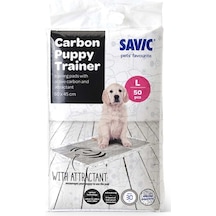 Savic Puppy Trainer Carbon Ped - Büyük Boy 50 Adet: Hızlı Emici Köpek Eğitim Pedi