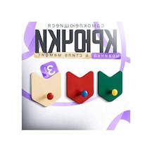 Tongxida Yapışkanlı 3'lü Duvar Askısı - 3 Kg Kapasite, Modern Memphis Tasarım