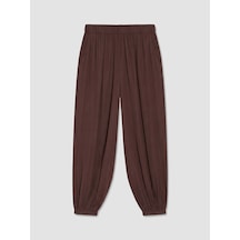 Lcwaıkıkı Classic Kahverengi Beli Lastikli Kadın Jogger Pantolon