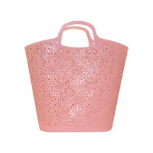 Temel Plaj Ve Alışveriş Çantası – Pembe