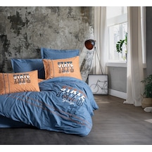 Cotton Box Mood Nakışlı Ranforce Tek Kişilik Nevresim Takımı State Tarçın