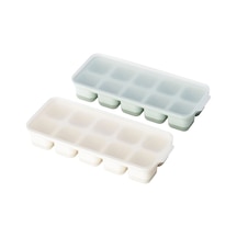 Ikea Spjutrocka Kapaklı 2'li Buz Kalıbı 20 X 8 X 3 Cm Açık Bej / Açık Yeşil