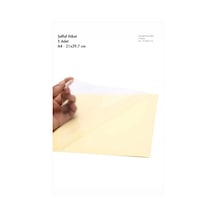 A4 Şeffaf Etiket 210x297 Mm Şeffaf Yazıcı Etiketi Lazer Yazıcıda