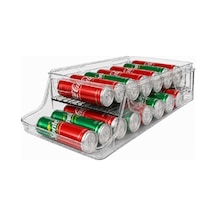 Sunup Sn-38899 İki Katlı Yan Askılı Şeffaf Buzdolabı Raflığı 37x14x19.5 Cm