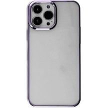 Gld-spt- Newface Apple Uyumlu iPhone 13 Pro Max Kılıf Element Silikon - Mor