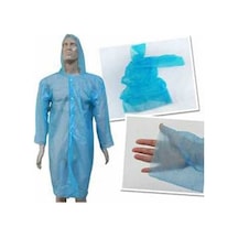 Çıtçıtlı Tek Kullanımlık Yağmurluk - Kullan At Asorti Mavi