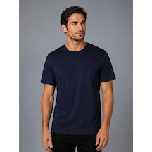 Bisse Lacivert Bi Si Klet Yaka Basi C T-shirt Ts26y26105 D39
