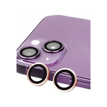 iPhone Uyumlu 13 Raze Metal Kamera Lens - Pembe Diğer