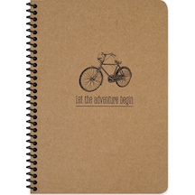 Keskin Color Spiralli Sert Kapak Kraft Tag Defter A5 80 Yaprak Çizgisiz 410360-99 Karışık