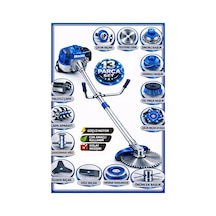 Dragro German Drg-13 + Yan Tipi Benzinli Ot Çalı Çim Biçme Tırpanı + Full Set Hediyeli + Çift Çapa M