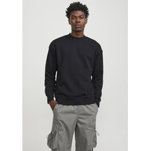 Jack & Jones Bisiklet Yaka Basic Sweatshirt - Collective 12251330 Black