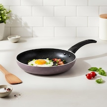 Papilla Optimum Argos Plus 26 Cm Mor Kırçıl Granit Efektli Yapışmaz Kızartma Ve Sote Tavası Belirtilmemiş