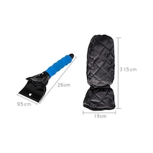 Sones Araca Monteli Kar Küreği Buz Çözücü Temizleme Aleti, Renk: Kırmızı