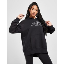 W Nsw Air Flc Hoodie siyah