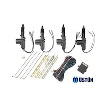 12V 4 Kapı Merkezi Kilit Seti Universal Araç Otomatik Kilidi Sistemi Komple Oto Motoru Tesisat ve Montaj Aparatları Takımı Üstün MKS100