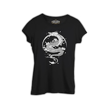 Fight Like A Samurai Siyah Kadın Tshirt 001