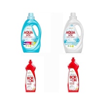 Aquabor Sıvı Çamaşır Deterjanı Renkli Ve Beyazlar İçin 66 Yıkama + Bulaşık Deterjanı 2 Adet Tm Diğer 82138089