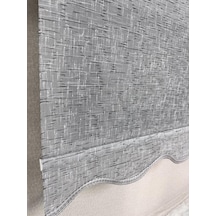 Bbb Keten Kumaşlı Çift Mekanizmalı Tül Stor Perde Tsk1004 Antrasit