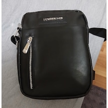 Lumberjack Casual Deri Cprz 4pr Siyah Çapraz Çanta Mat Siyah
