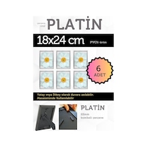 Platin-6 Adet Pvc Li 18x24 Cm 22mm Bombeli Çerçeve Fotoğraf Resim Çerçevesi Ayaklı Veya Duvara Asma Yatay-dikey 29158258