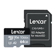 Lexar 64Gb High-Performance 1066X Microsdxc 160Mb/S Read 70Mb/S W