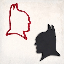 Batman Kafa Kurabiye Kalıbı Şekillendirici Kopat KIrmızı