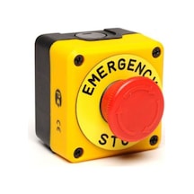 Emas P1ec400e40k ,kontak-1k Acil Kalıcı M22 Kutulu Buton