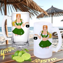 Barmaid Buzlu Ya Da Buzsuz Bira Bardağı 075