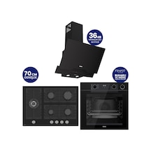 Ferre Steamart-Fryart-Silentart Serisi Siyah Set QEP64CS+BL135+D063-SA Döküm Izgara