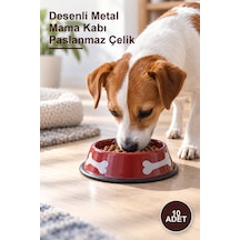10 Adet Desenli Metal Mama Kabı Paslanmaz Çelik