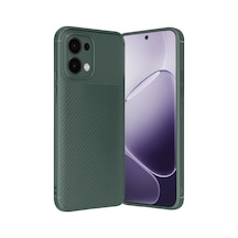 Oppo A6 Pro 4g Auto Focus Karbon Kapak - Koyu Yeşil Koyu Yesil