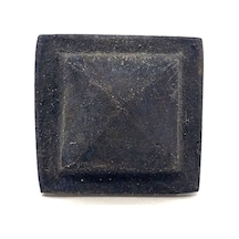 Antika Tarz Dekoratif Pirinç Flanşlı Piramit Kabara - 29 Mm, Oksit