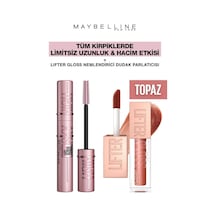Maybelline Sky High Dev Limitsiz Kirpikler-Işıltılı Dolgun Dudaklar Makya Seti 009 Topaz