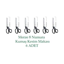 Merze 8 Numara Vidalı Siyah Saplı Terzi Kumal Kesim Makası Makası Merze 8 Numara Vidalı Siyah Saplı Terzi Kumal Kesim Makası Makası