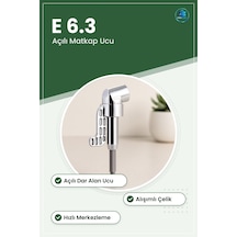 Köşe Vidalama Matkap Ucu E 6.3 Açılı Dar Alan Vida Uç Adaptörü Çe
