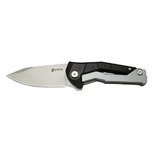 Dpxgear Sugga 915b Bk Siyah Ampamp Beyaz Kamp / Outdoor Çakı 17,5cm - Yarı Otomatik, Kemerlikli, Kutulu